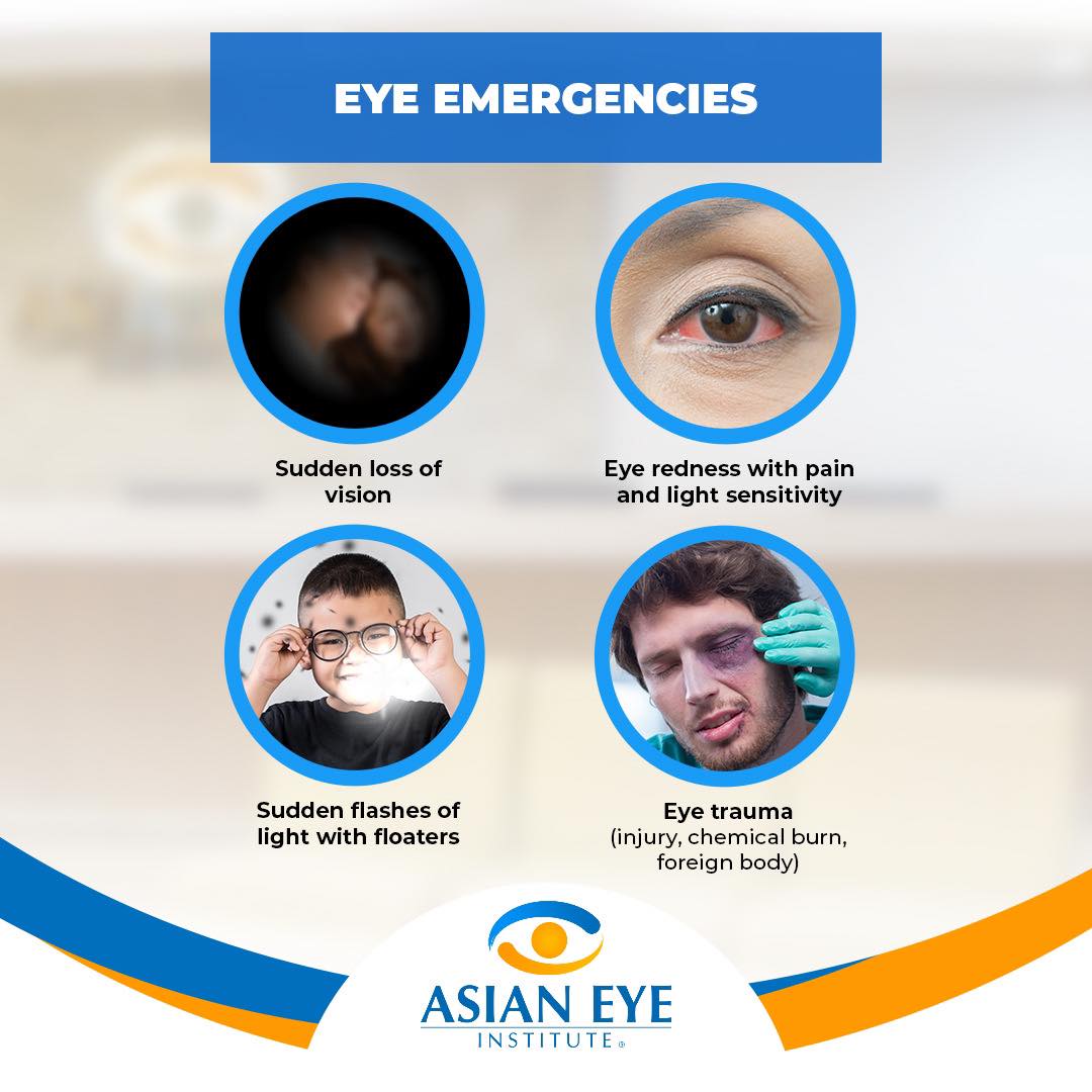 When do you need urgent or emergency eye care? Asian Eye Institute