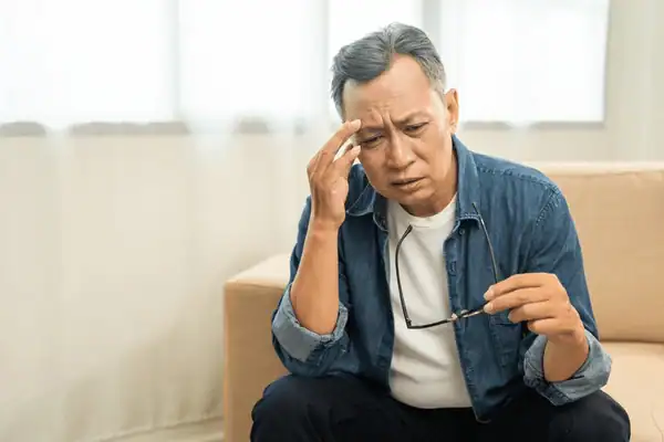 asian-mature-old-man-sitting