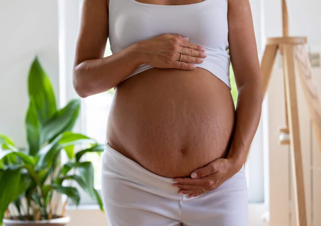a pregnant woman