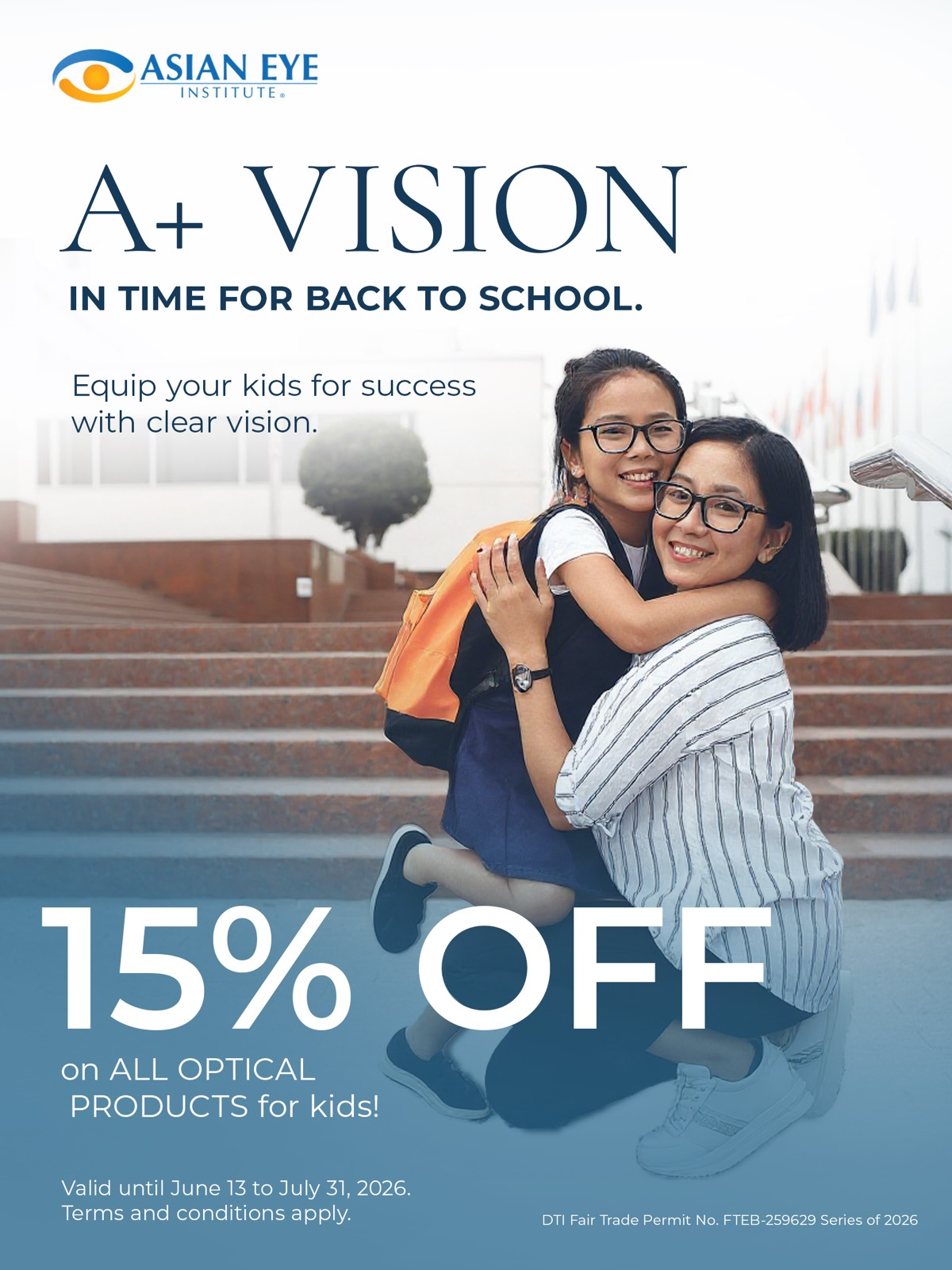 A plus Vision in Time for Back to School