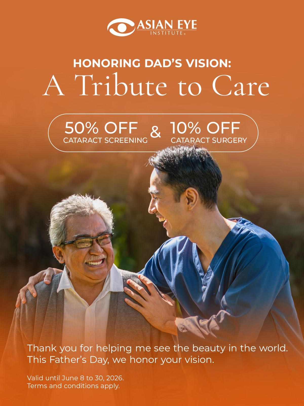 Honoring dads vision